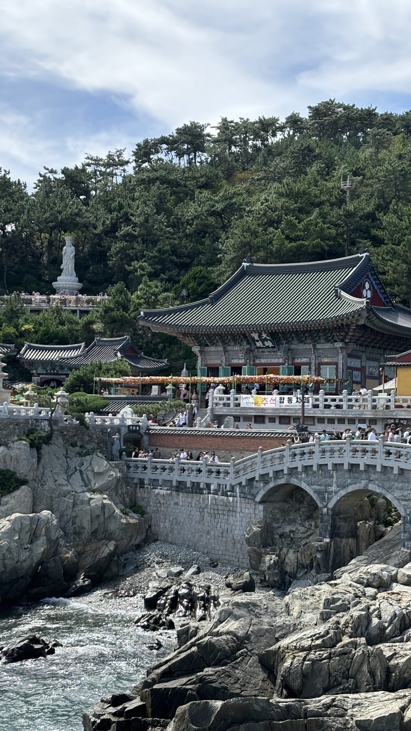 Buddhism in Korea Buddha temple nearby the sea Haedong Yonggungsa